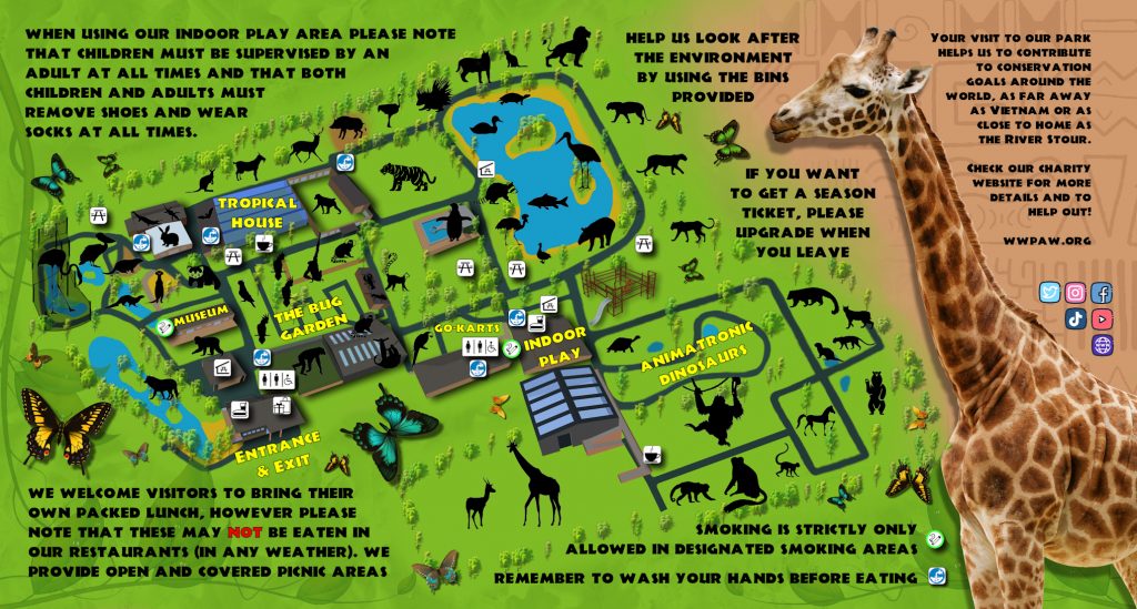 Wingham Wildlife Park Map