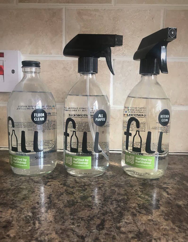 Refill Drop cleaning products. Tested by Wingham Wildlife Park, Kent.
